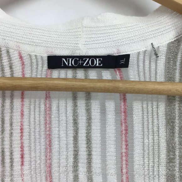 Nic + Zoe Festival Open-Front Knit Cardigan - Picture 9 of 9